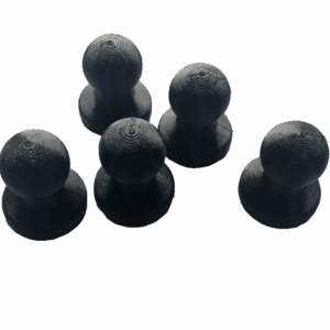 Magnetické figurky průměr 20mm, sada 5 ks, černé