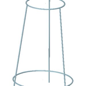 Stojan na odpadkové pytle 120 l, žárově zinkovaný, stohovatelný