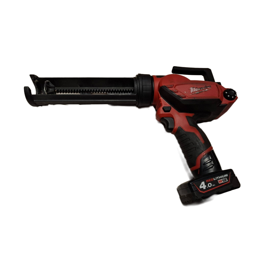 Půjčení: Aku vytlačovací pistole na kartuše Milwaukee M12 PCG/310C-0, kartuš 310 ml, 2x aku, nabíječka