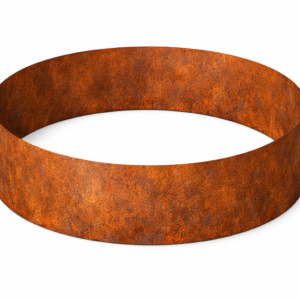 Kruhový cortenový vyvýšený záhon