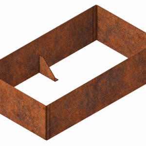 Vyvýšený záhon z cortenu