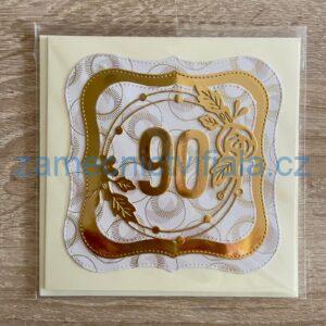 Přáníčko 90 zlaté