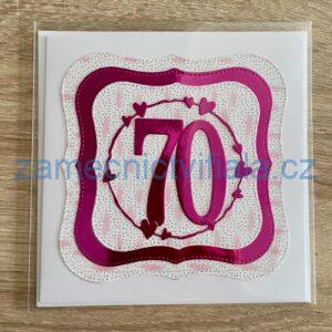 Přáníčko 70 fialové