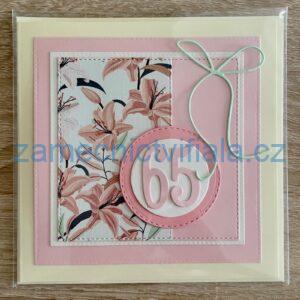 Přáníčko 65 růžové