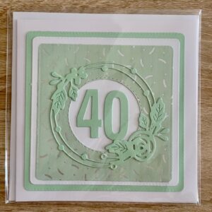 Přáníčko 40 světle zelená