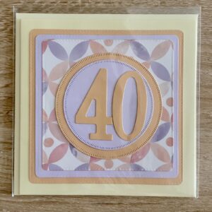 Přáníčko 40 žluto fialová