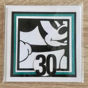 Přáníčko 30 kocour černý