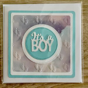 Přáníčko narození miminka motiv it's boy