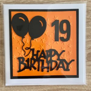 Přáníčko 19 oranžová