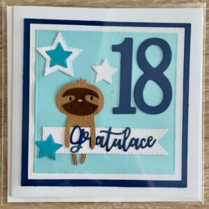 Přáníčko 18 gratulace
