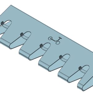 🛴 Nástěnný držák koloběžek – 5místný